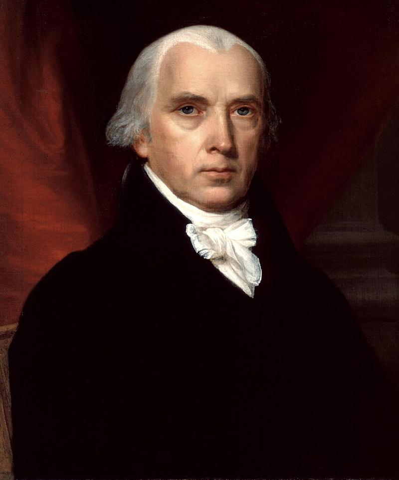 Portrait of James Madison.