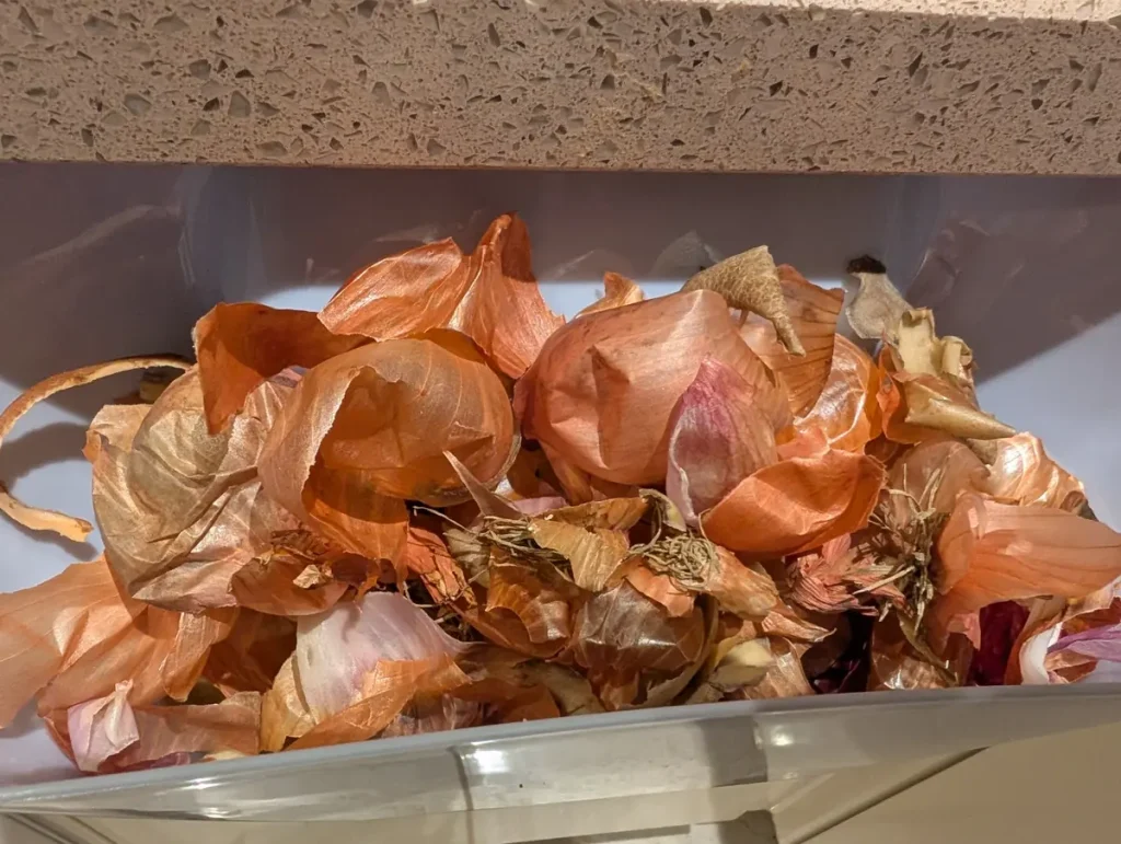 Navaris compost bin holding waste. 