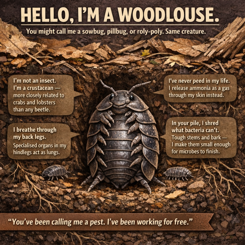 Mini-infographic explaining the benefits of an isopod. 