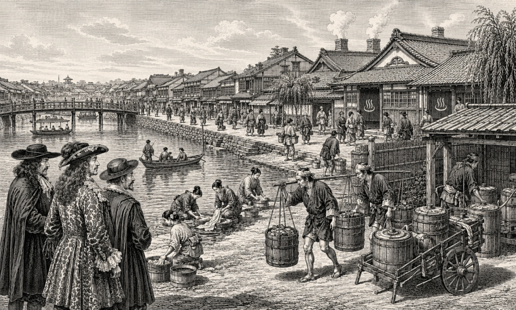 Black and white image of Edo. 